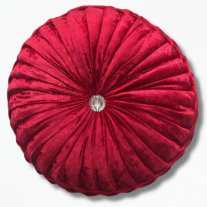 Coussin Rond Rouge RosewoodRelax