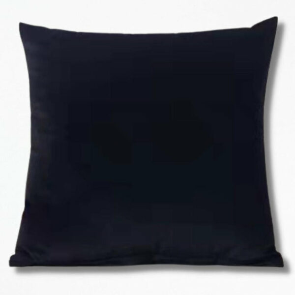 Housse de Coussin en Velours Noir JetBlackVelvet