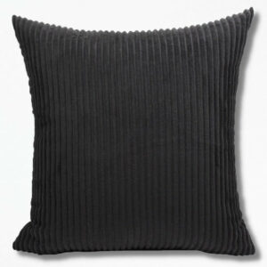 Housse de Coussin Noir VeloursOnyx